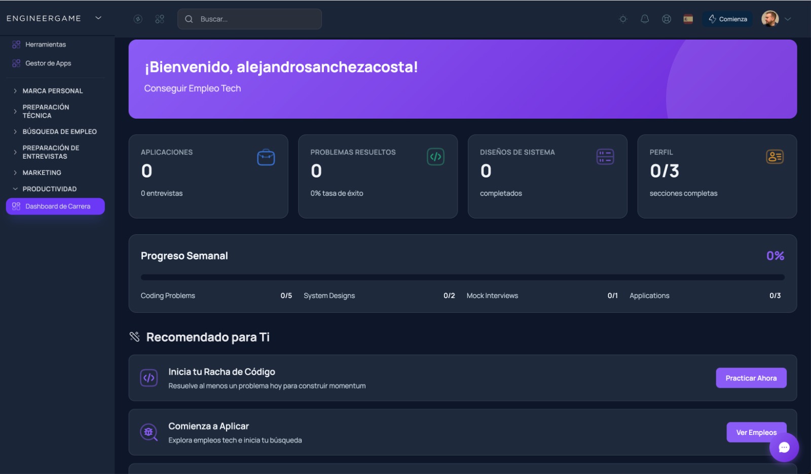 Career Dashboard