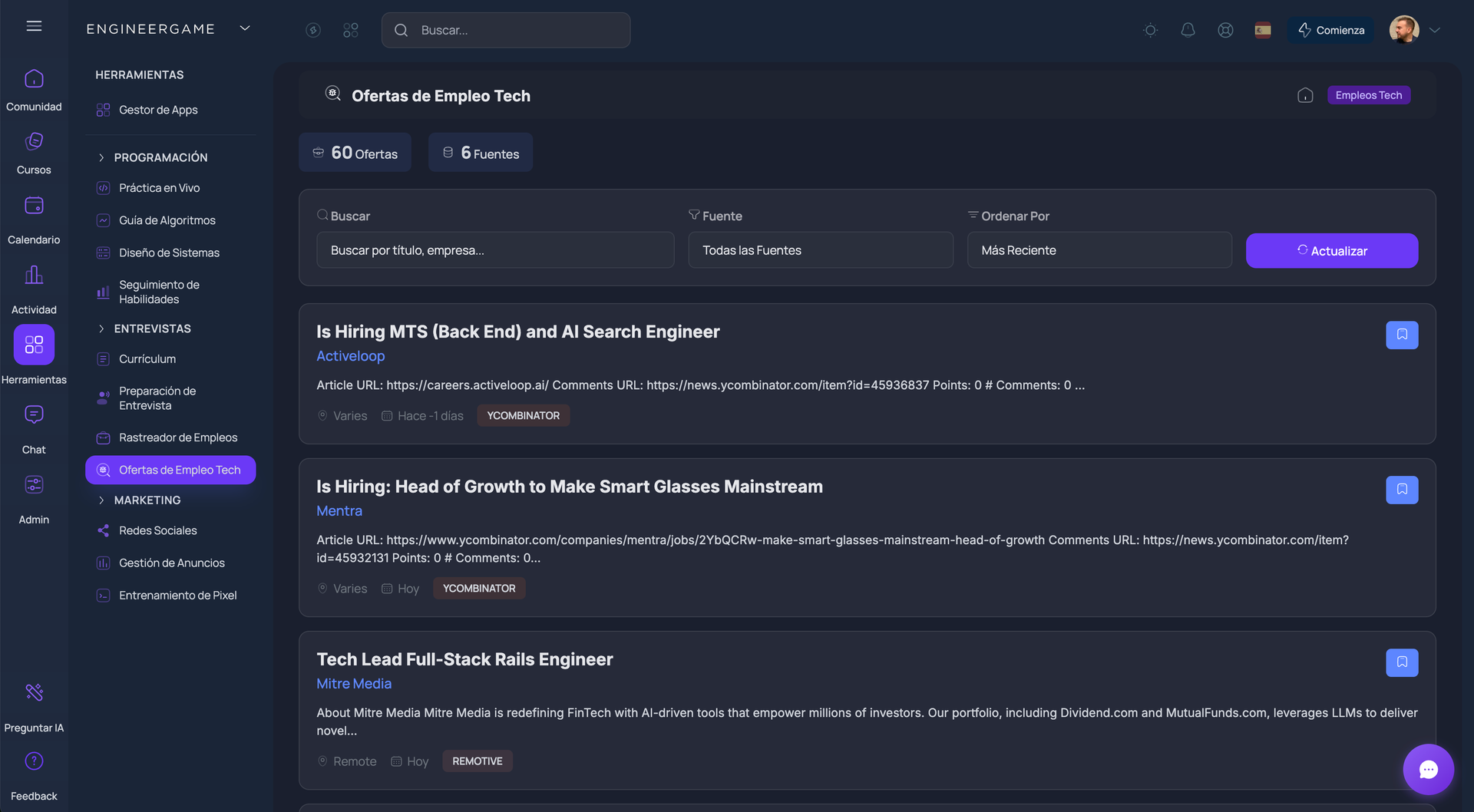 Tech Jobs Board